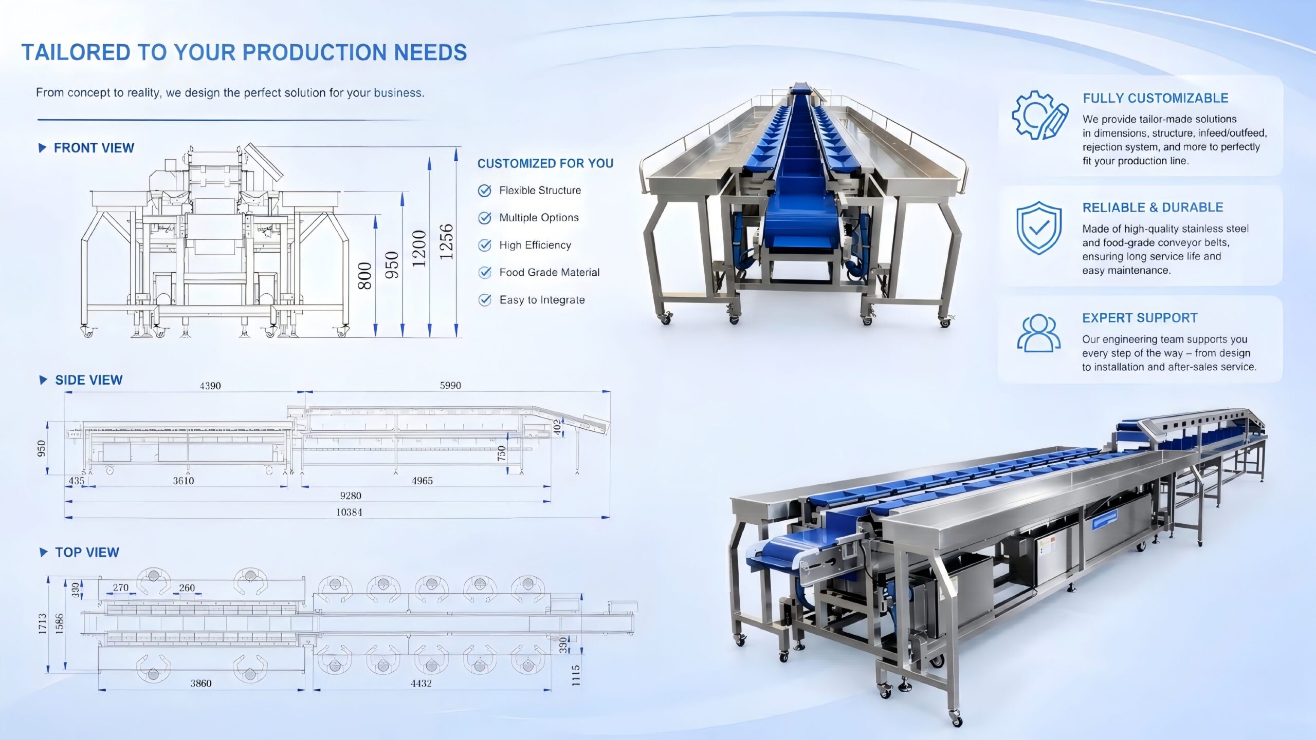 Customized combination weigher solutions for different food processing applications