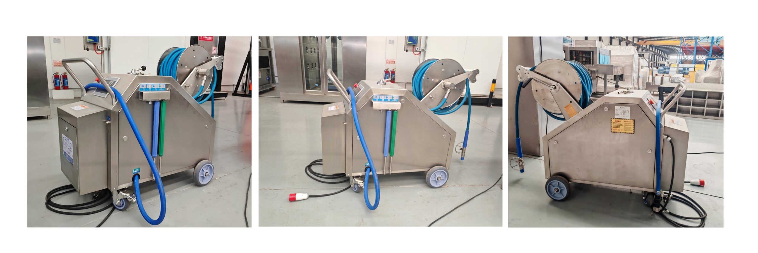 Longreat foam cleaning machine manufacturer factory showing industrial cleaning equipment production