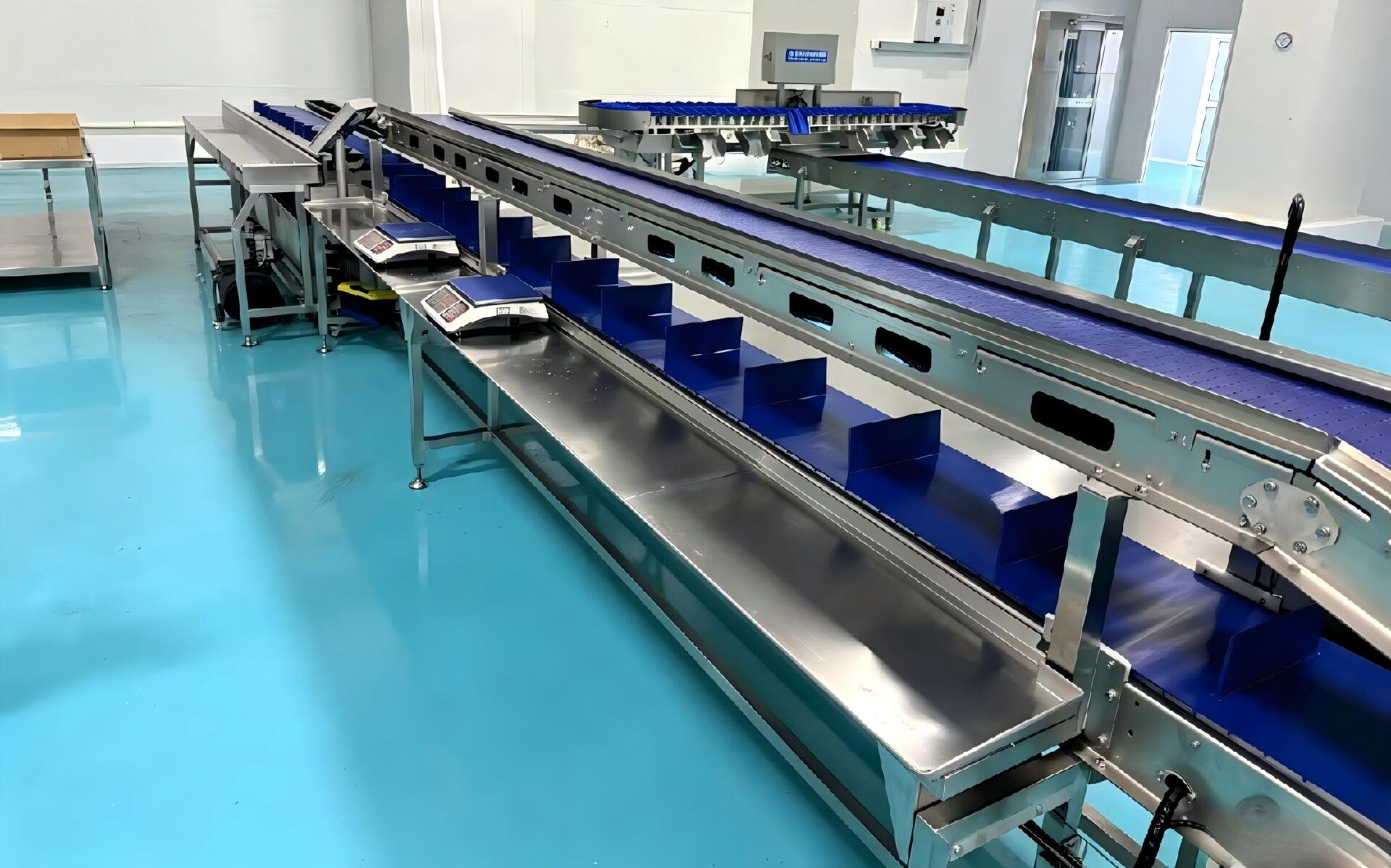 Multihead weigher combination weigher for food processing line
