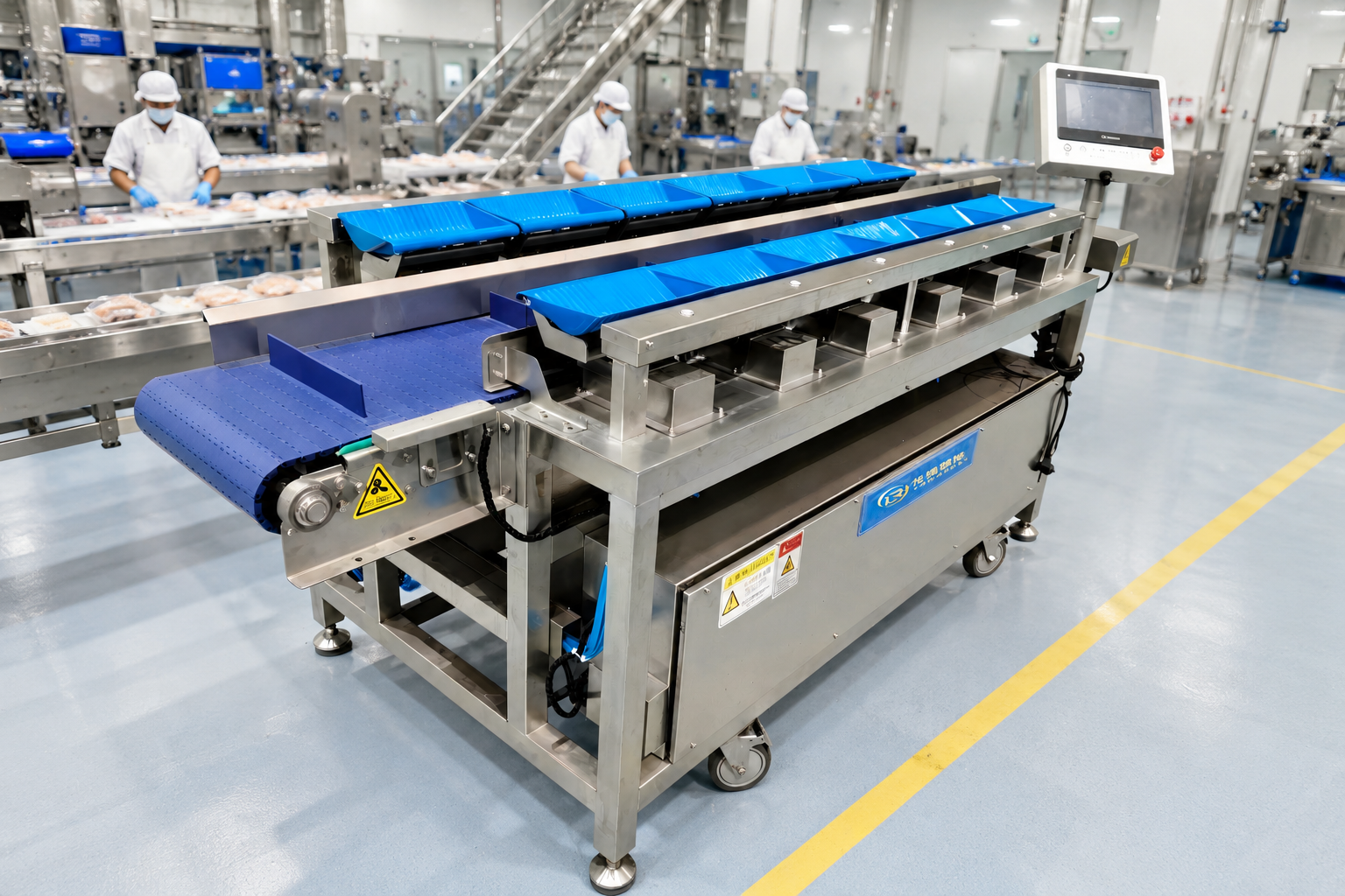 Multihead weigher combination weigher for food processing line